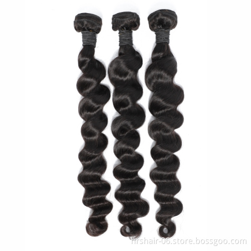 high quality 100% human hair 10A grade deep wave human hair weave bundles and closure cuticle aligned virgin hair extention